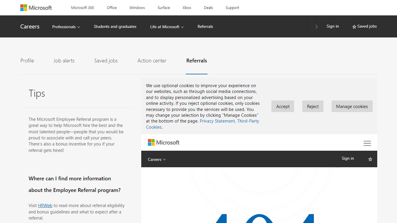 Referrals | Microsoft Careers